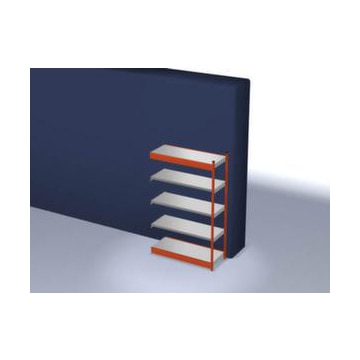 Systemregal, Anbaufeld, HxBxT 2000x1325x500mm, Fachl. 200kg, 5xStahlboden