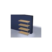 Weitspannregal,Anbaufeld,HxBxT 2500x2020x835mm,Fachl. 350kg,4xHolzboden