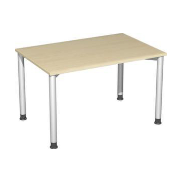 Höhenverstellbarer Schreibtisch,HxBxT 680-800x1200x800mm,Platte Ahorn
