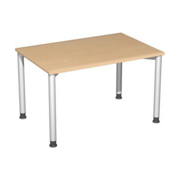 Höhenverstellbarer Schreibtisch,HxBxT 680-800x1200x800mm,Platte Buche
