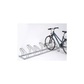 Bügelparker, L 2100mm, 6 Einstellplätze, Nutzung einseitig, feuerverzinkt