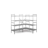 Edelstahlregal, Grundfeld, HxBxT 1800x1500x600mm, Fachl. 150kg