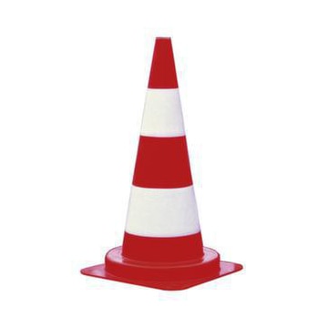 Leitkegel, H 750mm, PVC, rot/weiß, tagesleuchtend