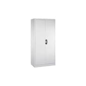 Universalschrank, RAL7035, HxBxT 1950x930x500mm, 4xStahlboden, Zyl.-Schl.