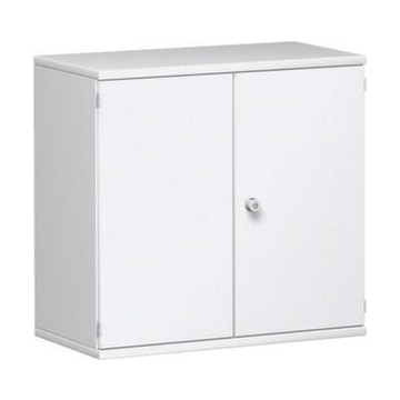 Büroschrank, HxBxT 770x800x430mm, Dekor Korpus weiß, Dekor Front weiß