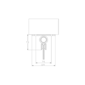Streifenvorhang, H 2000mm, Streifen B 300mm, Befestigung unter dem Sturz