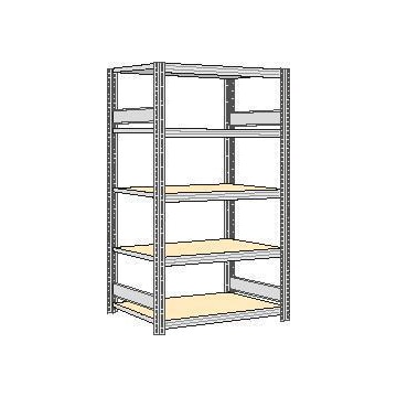Lagerregal, Grundfeld, HxBxT 2000x1341x600mm, Fachl. 250kg, 5xHolzboden