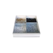 Schlitztrennwand-Set,1xSchlitzwand/2xTrennblech,f. Schubl. BxT 435x475mm