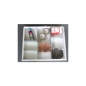 Trennbleche, 9 Fächer, 2 Längsteiler/6 Trennbleche, HxB 100x715mm