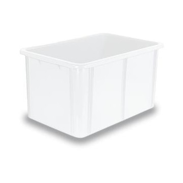 Stapelbehälter,HxLxB 320x600x400mm,60l,PE,naturweiss,Wände geschlossen