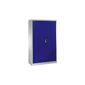 Universalschrank, HxBxT 1950x1200x500mm, Korpus RAL7035, Front RAL5010