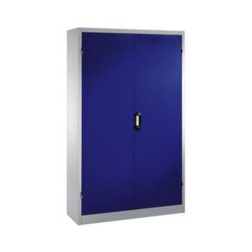 Universalschrank, HxBxT 1950x1200x400mm, Korpus RAL7035, Front RAL5010