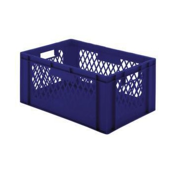 Euronorm-Stapelbehälter, HxLxB 270x600x400mm, 51l, PP, blau