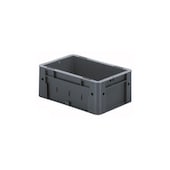 Euronorm-Stapelbehälter, HxLxB 120x300x200mm, 4, 1l, PP, grau