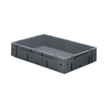 Euronorm-Stapelbehälter,HxLxB 175x600x400mm,31l,PP,grau,Wände geschlossen