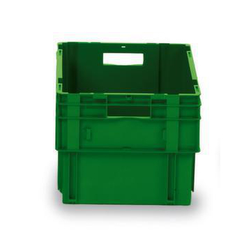 Euronorm-Drehstapelbehälter, HxLxB 320x600x400mm, 60l, PP, grün
