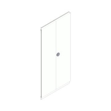 Doppel-Flügeltür, f. Steckregal, HxB 2000x1000mm, Drehknopfgriff