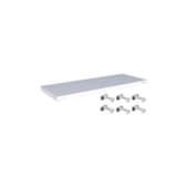 Fachboden, f. Lagerregal, BxT 1000x400mm, Fachl. 125kg, Stahl, RAL7035