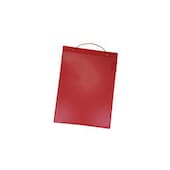 Auftragsmappe,Platte m. Abdeckung,rechteckig,f. DIN A4,Kunststoff,rot