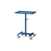 Materialständer, Tragl. 150kg, Stahlplatte, m. Kante, Plattform neigbar