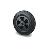 Rad, Tragl. 135kg, Vollgummi-Bereifung, ØxB 160x40mm, Gleitlager
