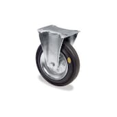 ESD-Bockrolle,Tragl. 100kg,Vollgummi-Bereifung,Rollenlager,ØxB 100x30mm