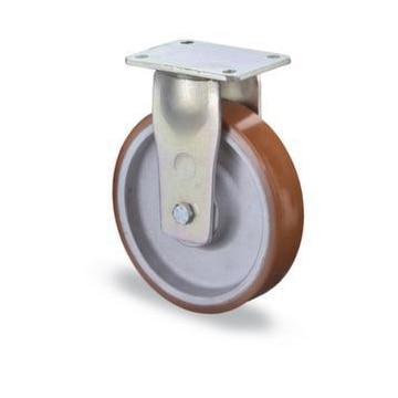 Bockrolle, Tragl. 400kg, ØxB 100x50mm, Naben LxØ 60x20mm, PU-Bereifung