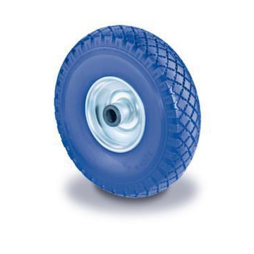 Rad, Tragl. 160kg, ØxB 260x85mm, Naben L 75mm, PU genoppt, Rollenlager