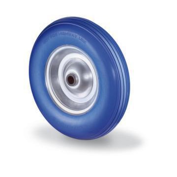 Rad, Tragl. 200kg, ØxB 400x100mm, Naben L 75mm, PU gerillt, Rollenlager