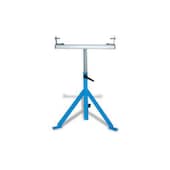 Dreibeinstütze, f. Rollenbahn, Bahn B 500mm, Stahl, RAL5015