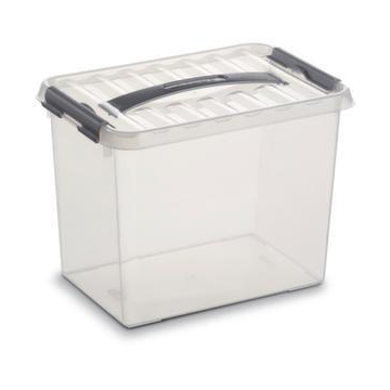 Aufbewahrungsbox, stapelbar, HxLxB 100x300x200mm, 4l, PP, transparent