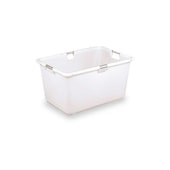 Konischer Behälter, HxLxB 400x830x570mm, 106l, PE, weiß