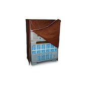 Abdeckhaube, für 2gestapelte Gitterboxen, HxLxB 1930x1250x850mm, braun