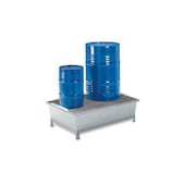 GFK-Auffangwanne, f. 2x200l Fass, Auffangvol. 220l, HxBxT 290x1280x850mm