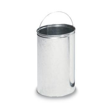 Abfallbehälter,40l,HxØ 730x415mm,Innenbehälter Stahl,Korpus Stahl schwarz