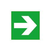 Fluchtwegschild, Pfeil, Pfeil rechts/links, Aufkleber, Folie