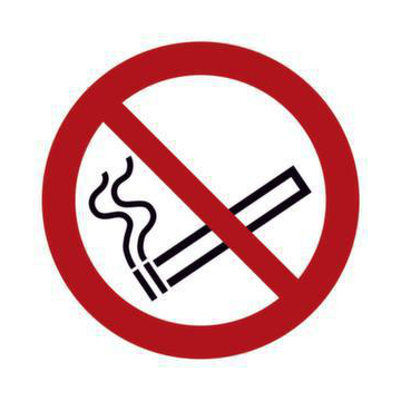 Verbotsschild,Rauchen verboten,Aufkleber,Folie,langnachleuchtend,Ø 100mm