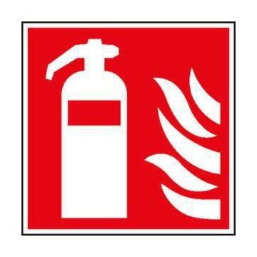 Brandschutzschild, Feuerlöscher, Wandschild, Alu, langnachleuchtend