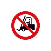 Verbotsschild, f. Flurförderzeuge verboten, Aufkleber, Folie, Standard