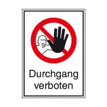 Verbotsschild,