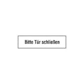 Türschild, Bitte Tür schließen, Folie, selbstklebend, HxB 70x250mm