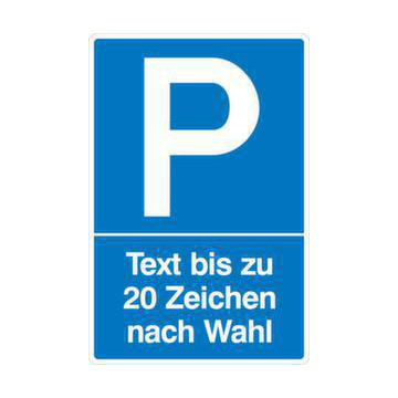 Parkplatzschild,