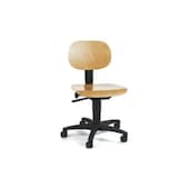 Arbeitsdrehstuhl, Standardsitz natur, Buche, Sitz HxBxT 420-550x440x380mm