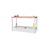 Werkbank, HxBxT 900x1500x700mm, Multiplexplatte, 4-Fuß