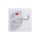 Doppelhaken, f. Lochplatte, L 35mm, Ende senkrecht, alufarben