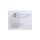 Runddosenhalter, f. Lochplatte, 1-fach, B 100mm, Ø 70mm, alufarben