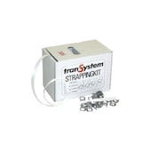 Umreifungsset, Polyester-Band, Klemmen, Band LxB 250mx13mm