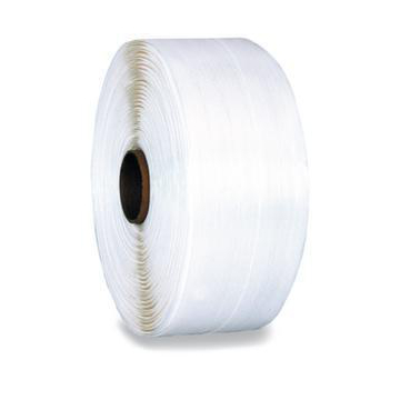 Polyester-Umreifungsband, LxB 850mx16mm, Kern Ø 76mm, 4500 N, verleimt