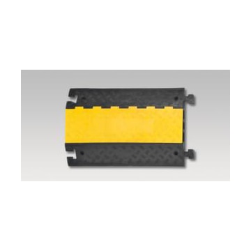 Kabelbrücke, Grundelement, BxT 885x600mm, Überfahr H 75mm, Hartgummi
