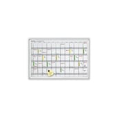 Jahresplaner, HxB 600x900mm, magnethaftend, Tafel weiß, m. Raster